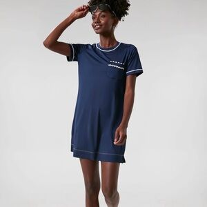 Tuckernuck Sport Robin dress Navy blue with white ric rac detail Size Medium